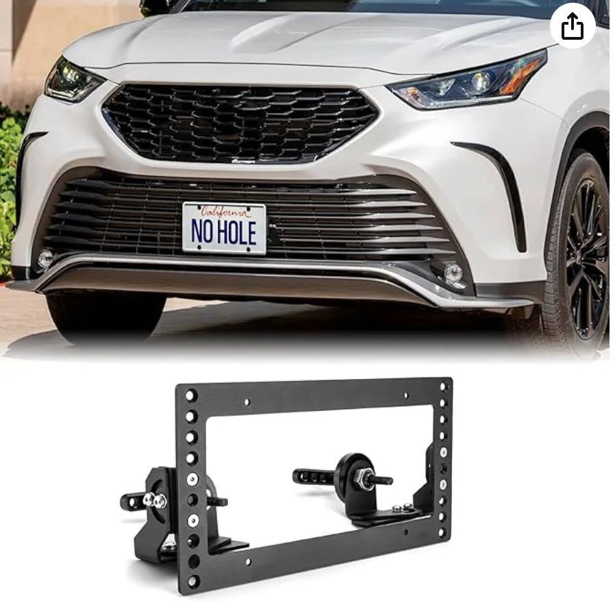 2025 4runner 6th gen Front License plate holder (no-drill options)? Screenshot 2025-04-11 at 8.40.56 AM