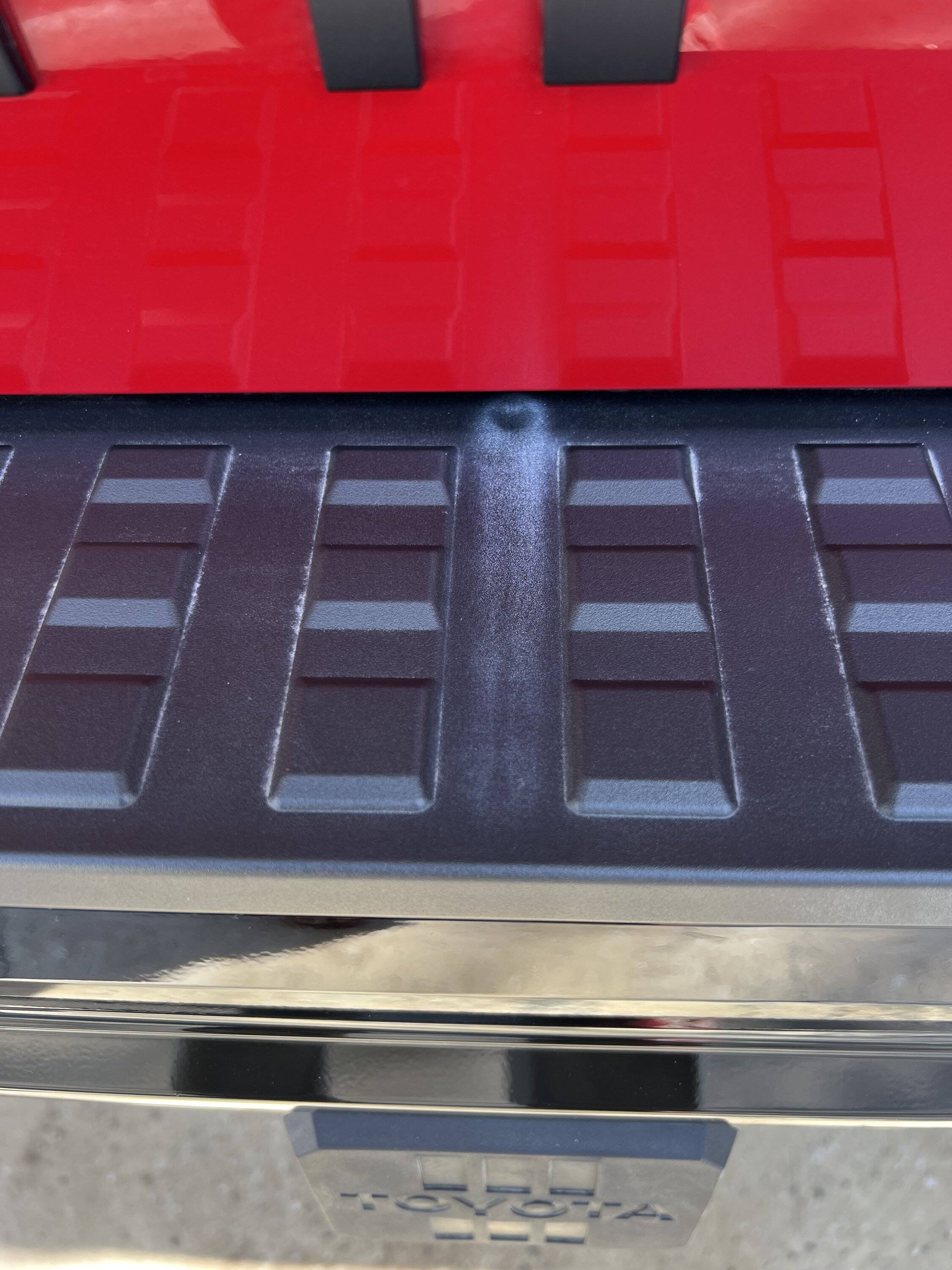 2025 4runner 6th gen Bumper cover starting to discolor IMG_1764
