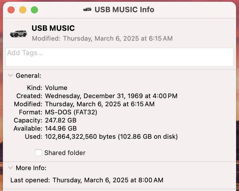 2025 4runner 6th gen Is it possible to play music from a USB stick? Screenshot 2025-04-11 at 10.47.44 AM