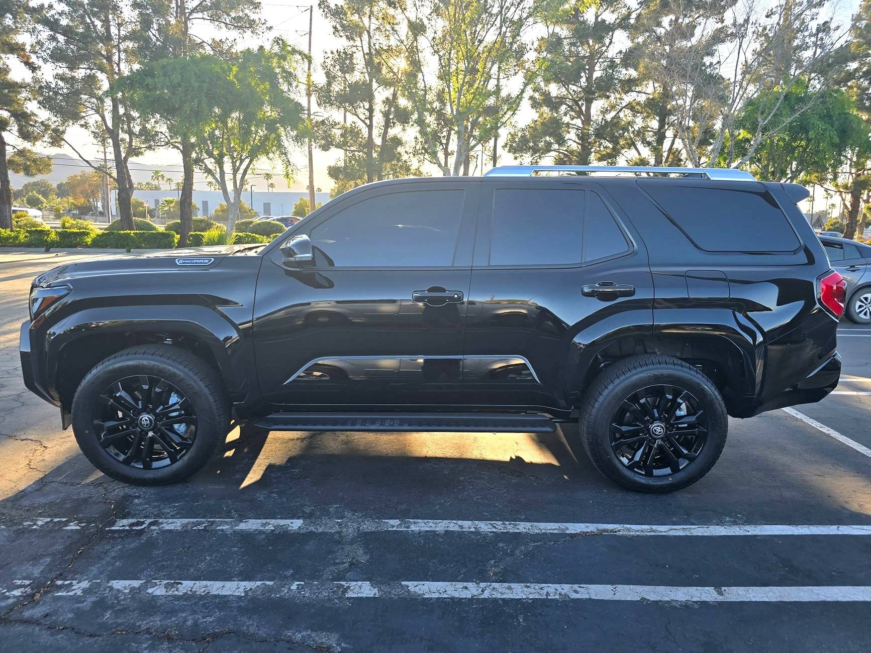 2025 4runner 6th gen Debadged, Dechromed & Powder Coated Wheels Black (Limited) 20250409_180725
