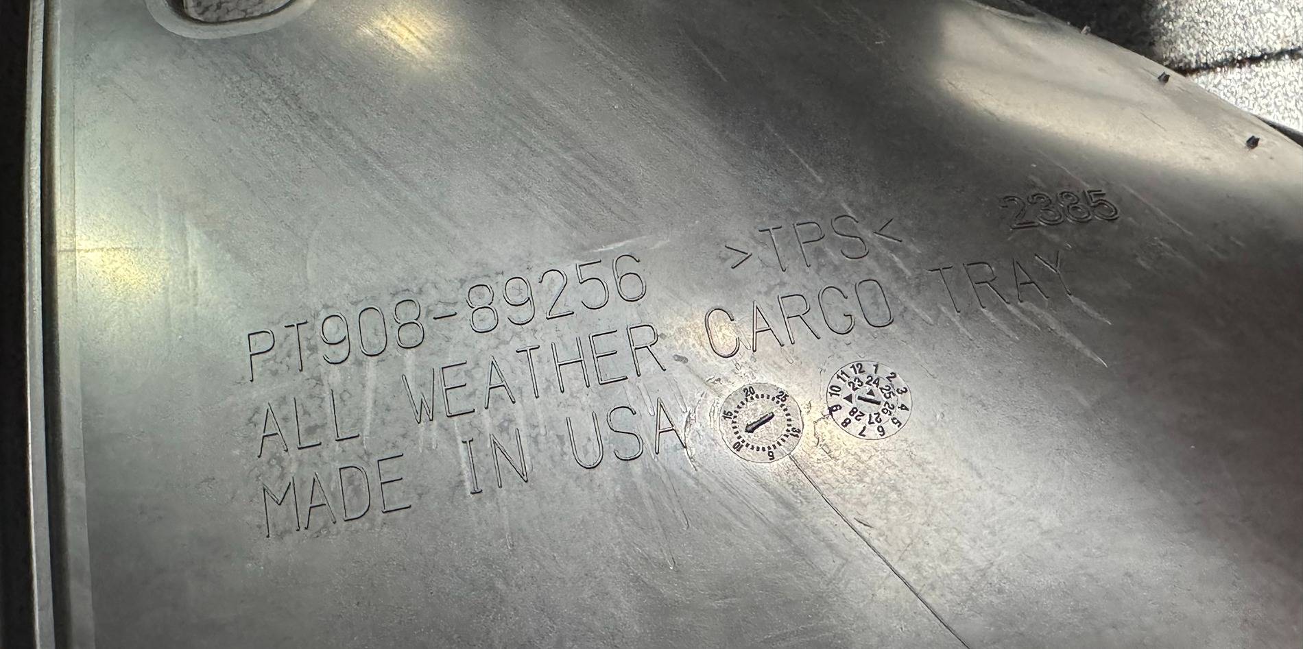 2025 4runner 6th gen i-force Max (Hybrid) OEM Toyota all weather cargo liner - part number? IMG_9757