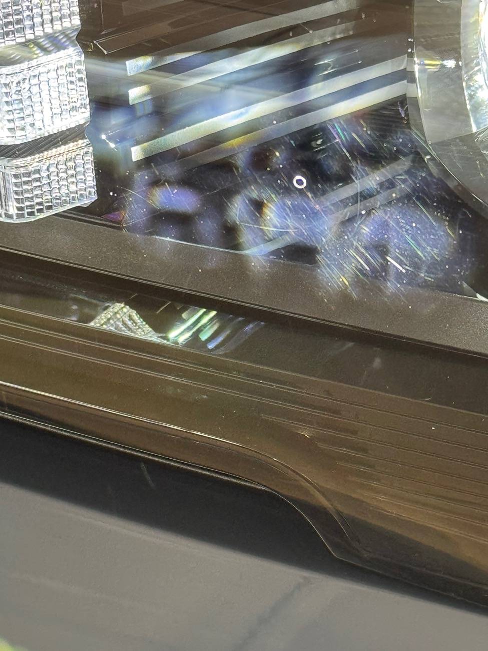 2025 4runner 6th gen Marks on headlight lens when on. IMG_1007