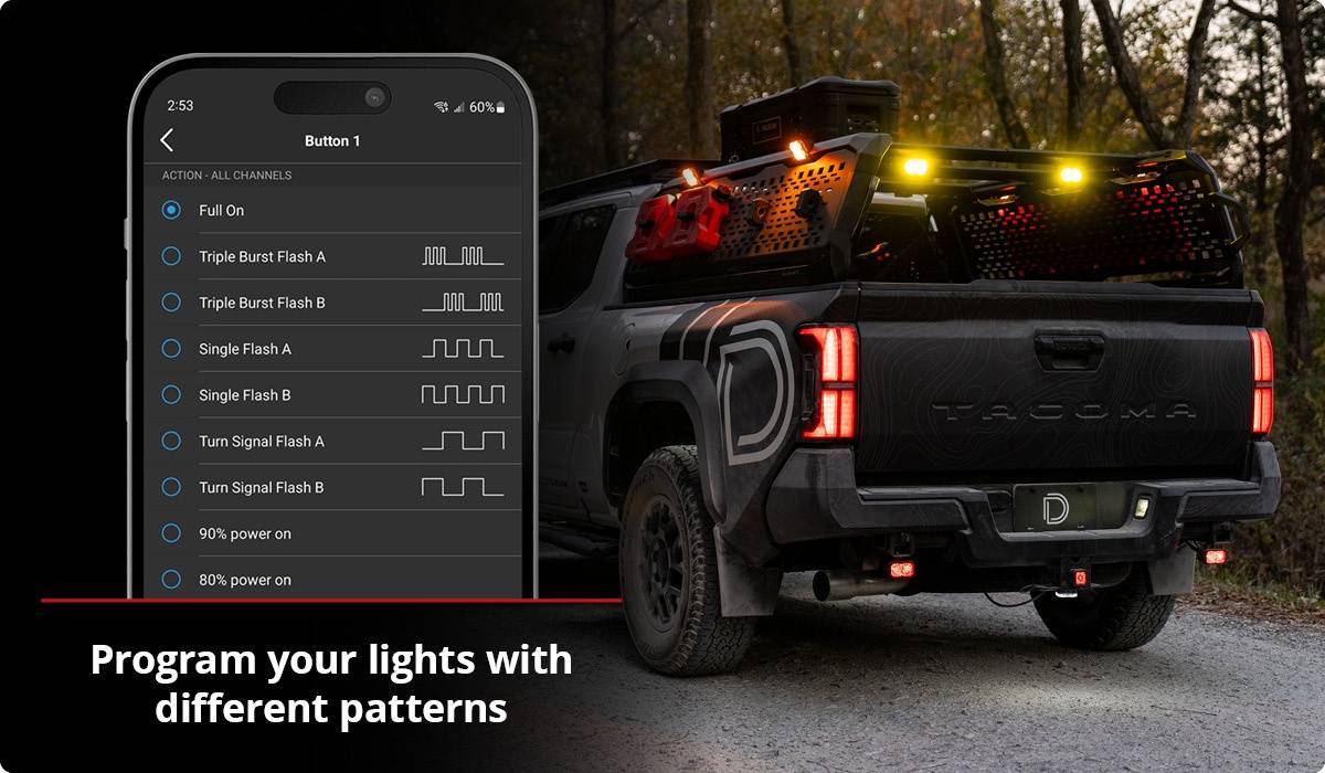 2025 4runner 6th gen D-Switch Bluetooth App—Customize, Combine, and Command Your Setup | Diode Dynamics Ac2N9oH