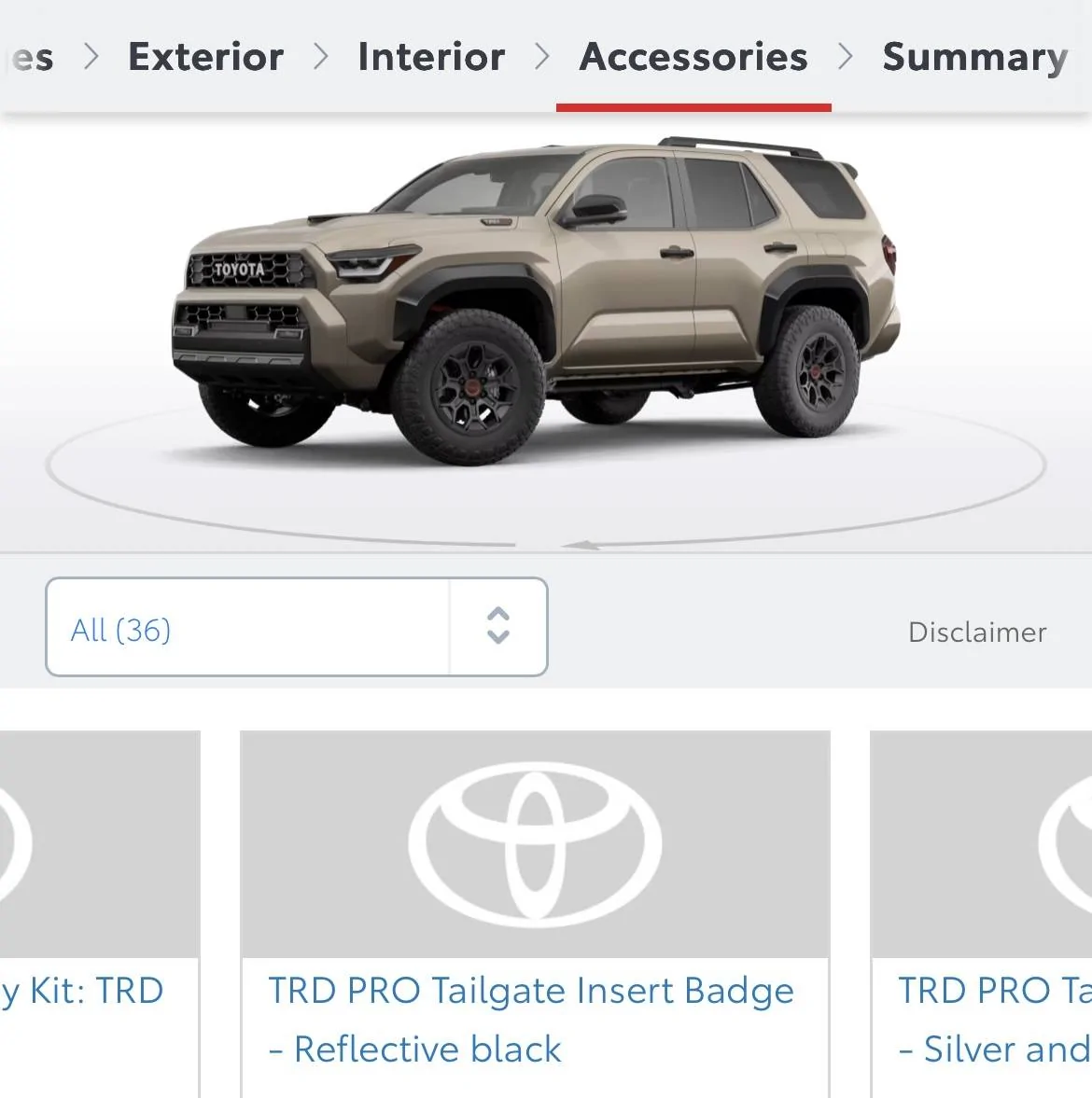 2025 4runner 6th gen Rear TRD Pro letters badge inserts / inlays (as shown in photo)? 1744939546779-8d