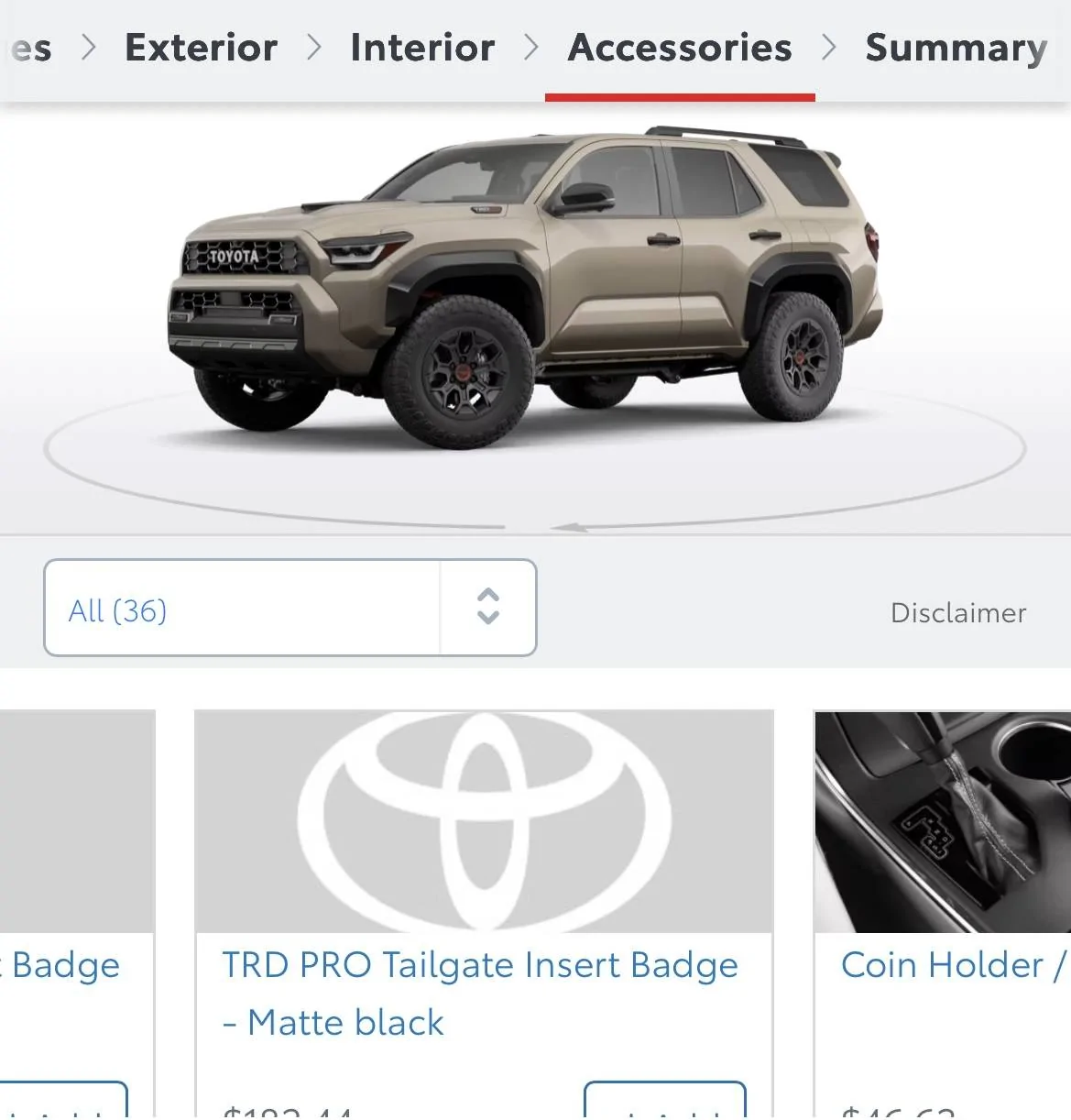 2025 4runner 6th gen Rear TRD Pro letters badge inserts / inlays (as shown in photo)? 1744939574987-x0