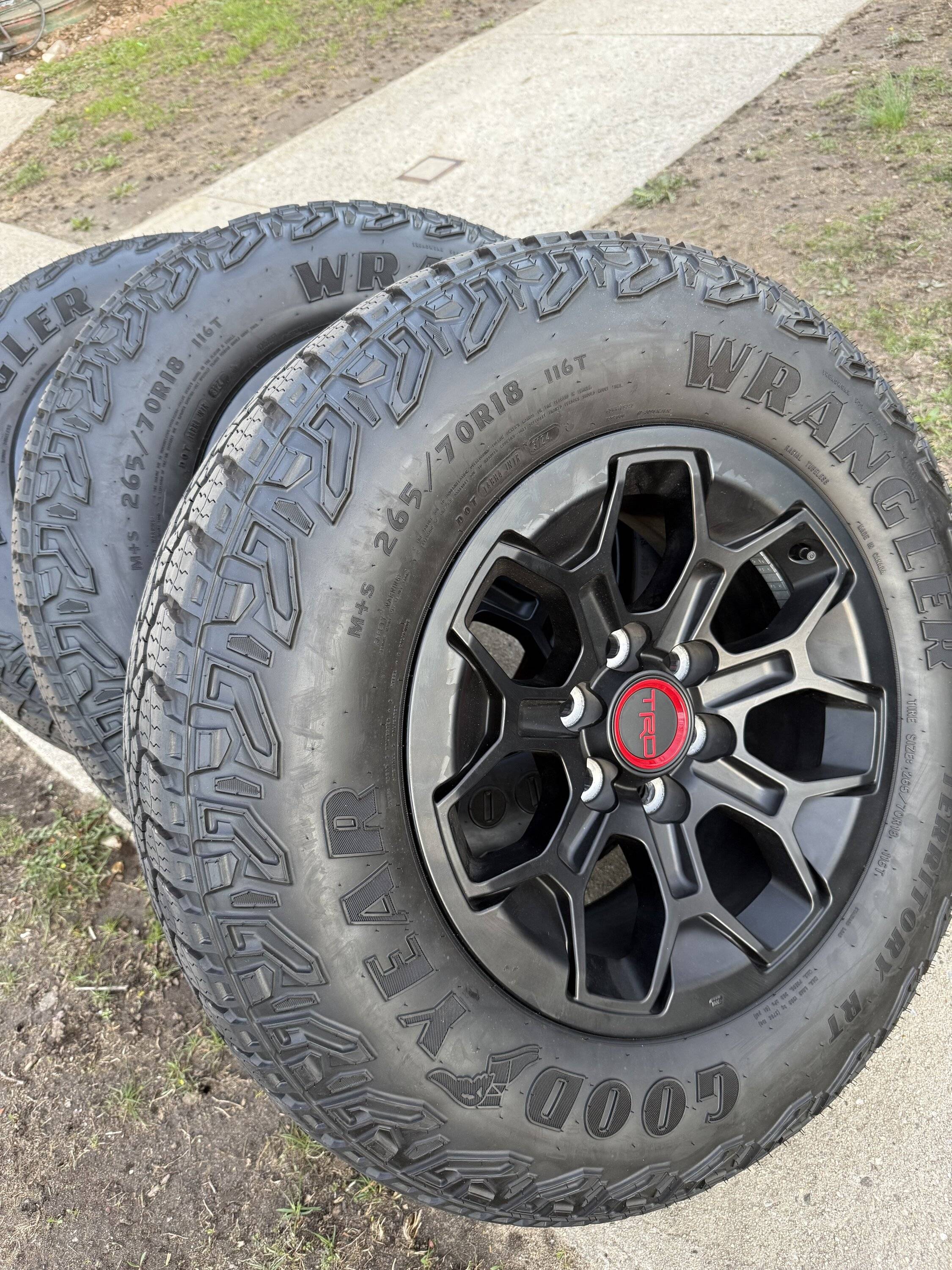 2025 4runner 6th gen So happy!!!  Grabbed this 4+1 set of TRD PRO wheels from a Local seller. IMG_3603