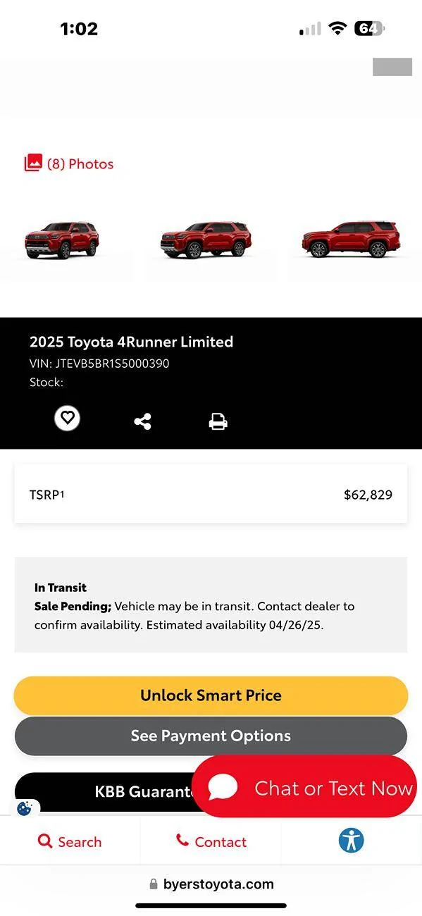 2025 4runner 6th gen Hybrids Arrive on Dealer Lots!? or QA hold on all? IMG_6124