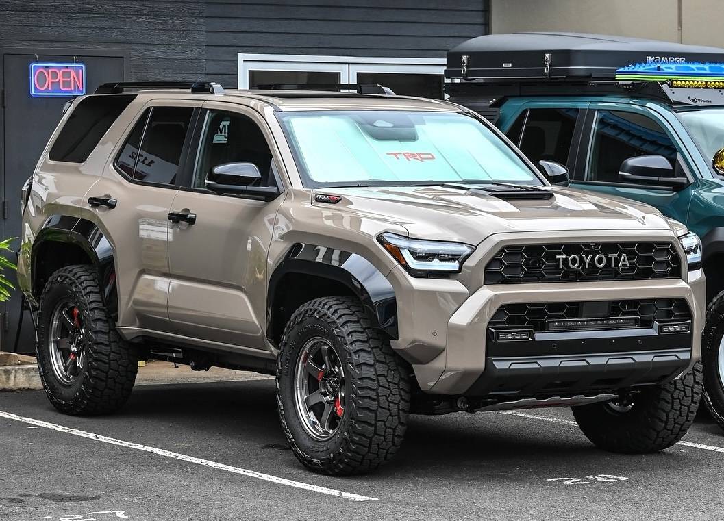 2025 Toyota 4runner Mudbath TRD Pro 2025 4Runner Build: 35's Baja Boss A/T + Rays TE37 +22 Offset 18" Wheels on Stock Suspension 2025 4runner TRD Pro 6th gen build 35%22 tires +22 offset wheels factory stock suspension 4