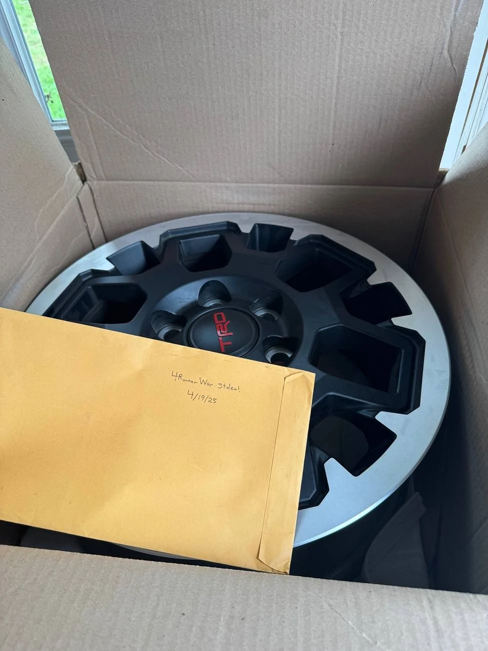 2025 4runner 6th gen WTS: TRD Off Road Premium wheels (Houston area) IMG_4473