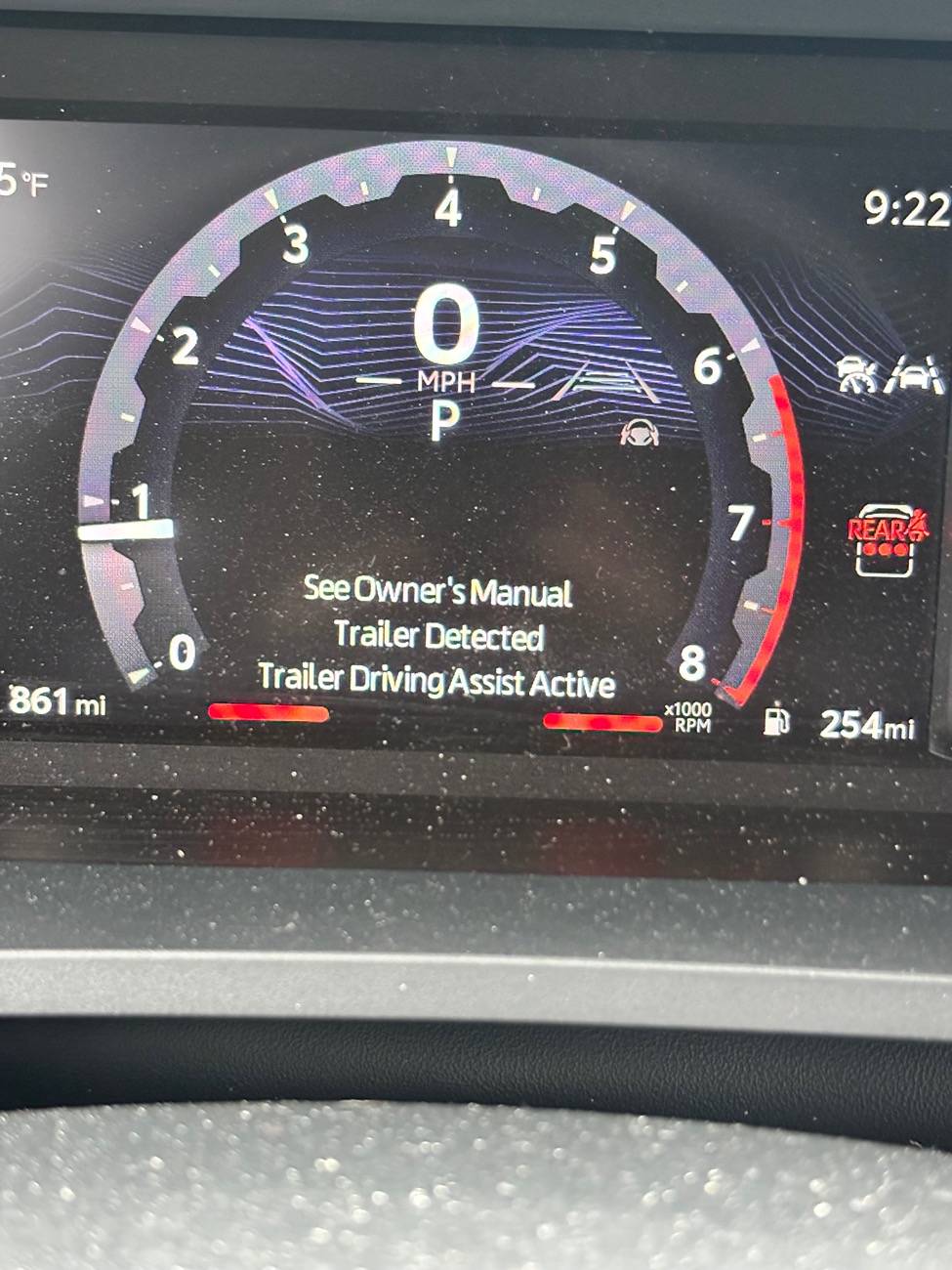 2025 4runner 6th gen How to turn off "Trailer Detected Trailer Driving Assist Active" message with no trailer connected? IMG_2655