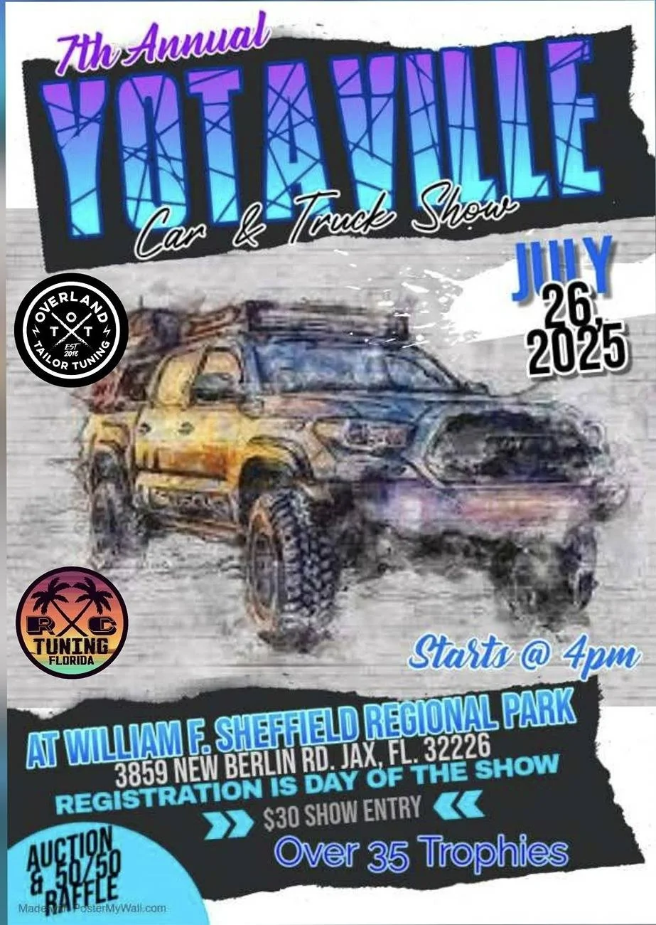 2025 4runner 6th gen 7th Annual Yotaville Car and Truck Show - Saturday July 26th @ 4pm in Jacksonville 491288612_658217960278822_1545252658309070882_n