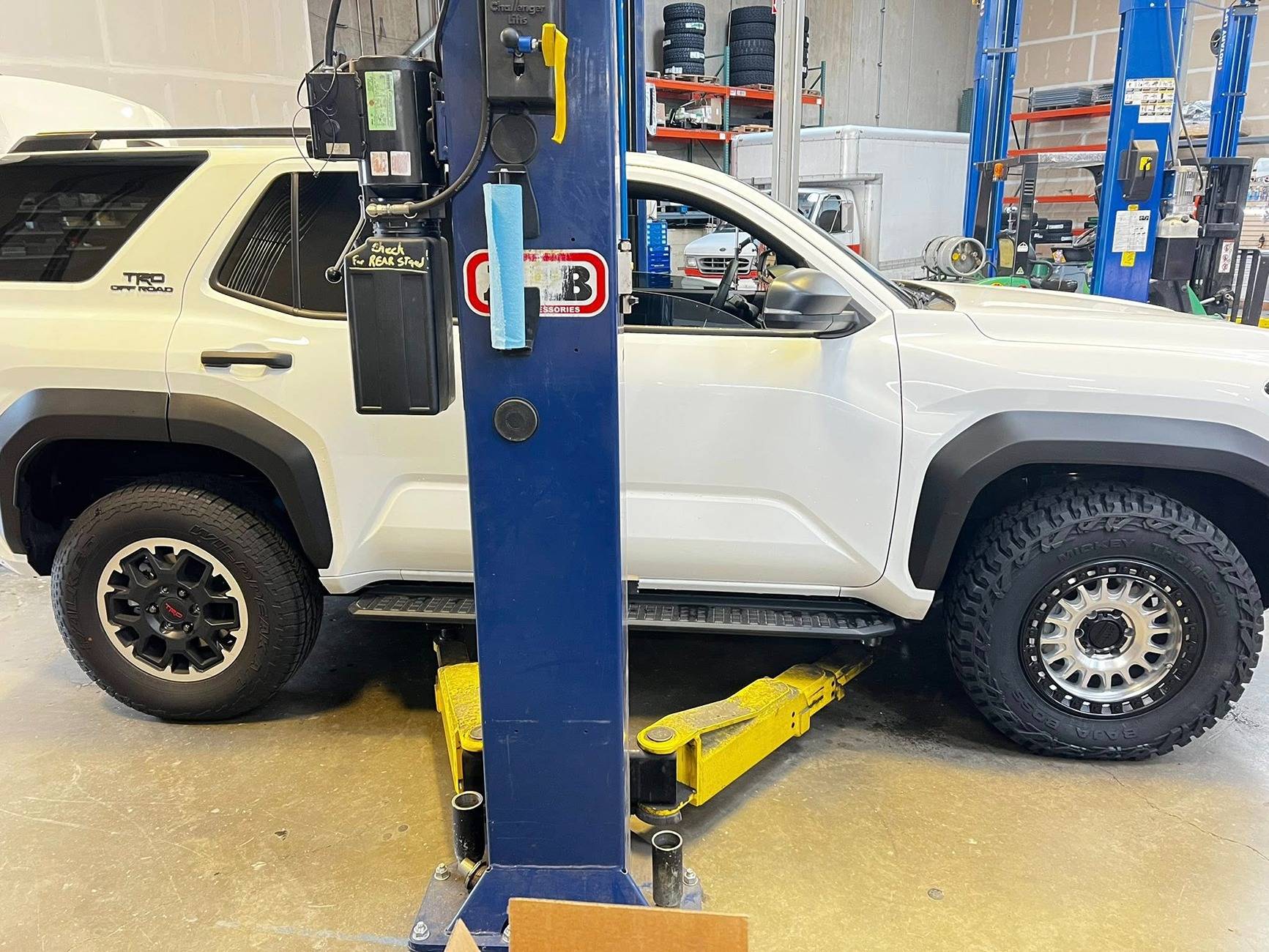 2025 4runner 6th gen ICE CAP WHITE Photos 4Runner 6th Gen (2025+) TRD Off-Road ORP stock suspension w: KMC wheels +30 offset. Mickey Thompson Baja Boss A:T (275