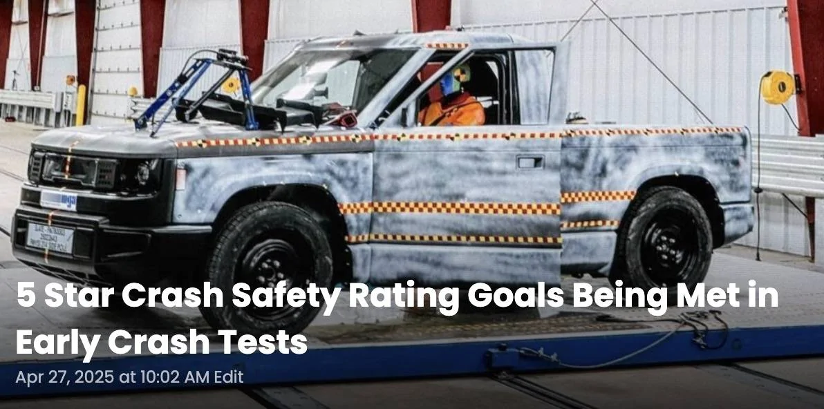 2025 4runner 6th gen SLATE Truck revealed as modular SUV & pickup. Priced under $20K after incentive slatecrashtest