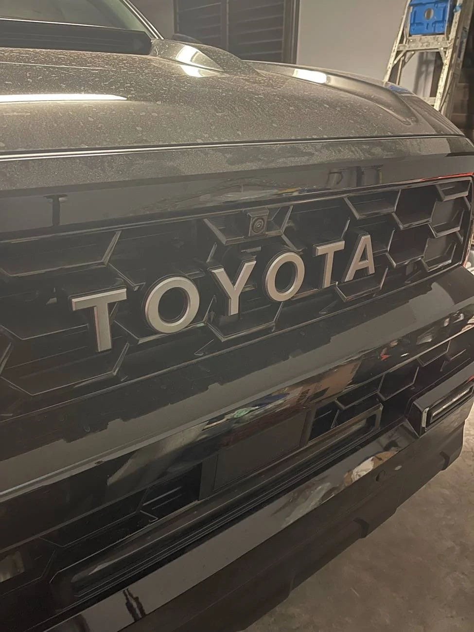 2025 4runner 6th gen Heritage Grille letters - color matched overlays part numbers (Matte Black, Imperial Red, Reflective Black, Mud Bath, White, Bronze) IMG_2623