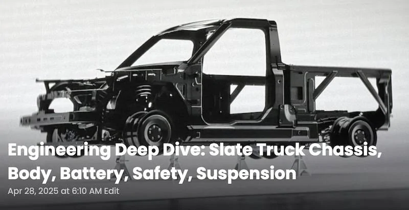 2025 4runner 6th gen SLATE Truck revealed as modular SUV & pickup. Priced under $20K after incentive slate engineering