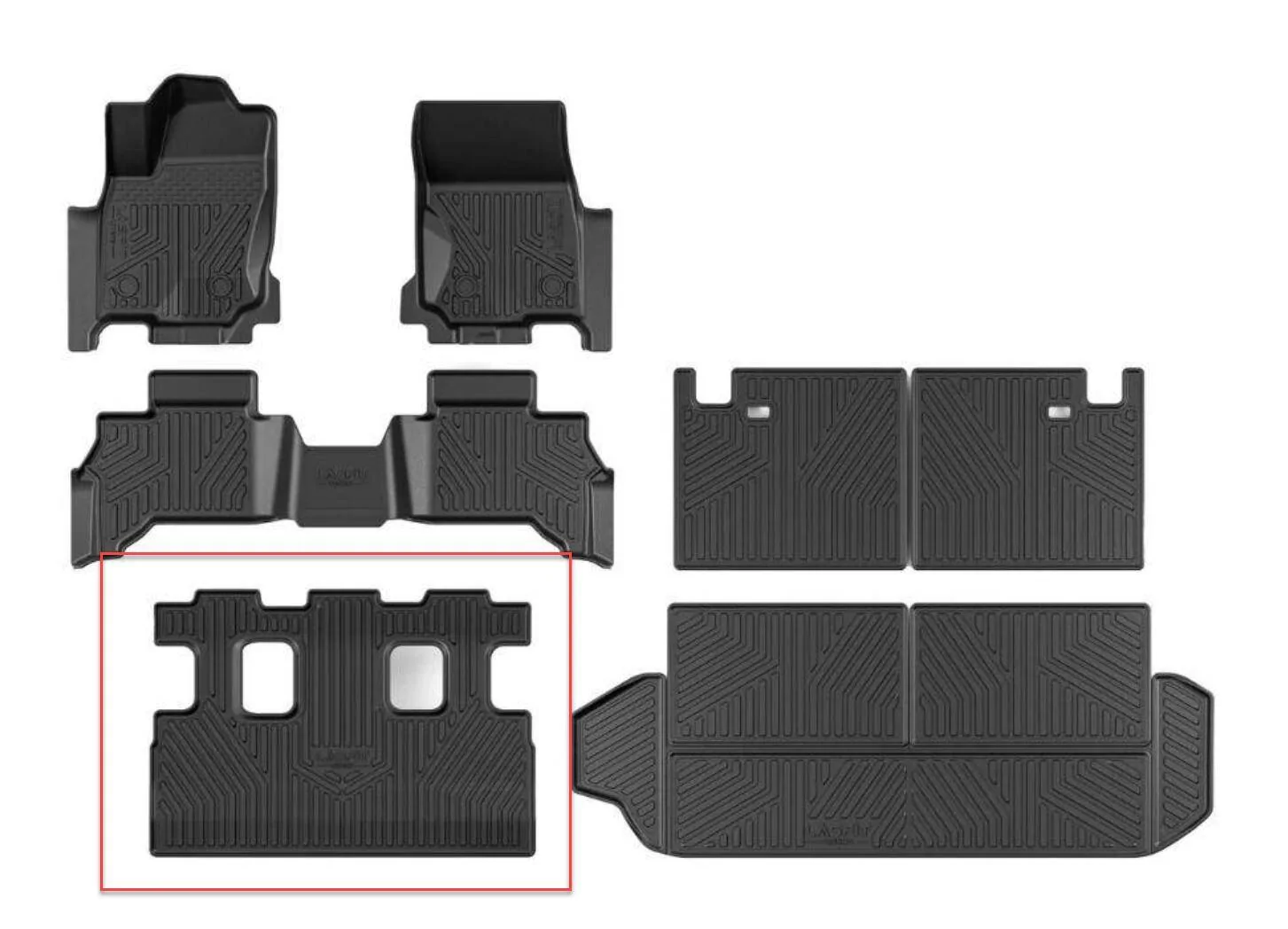 2025 4runner 6th gen Lasfit Floor Mats / Cargo Liner Mat Installed (4runner with third row) 1745928747349-yz