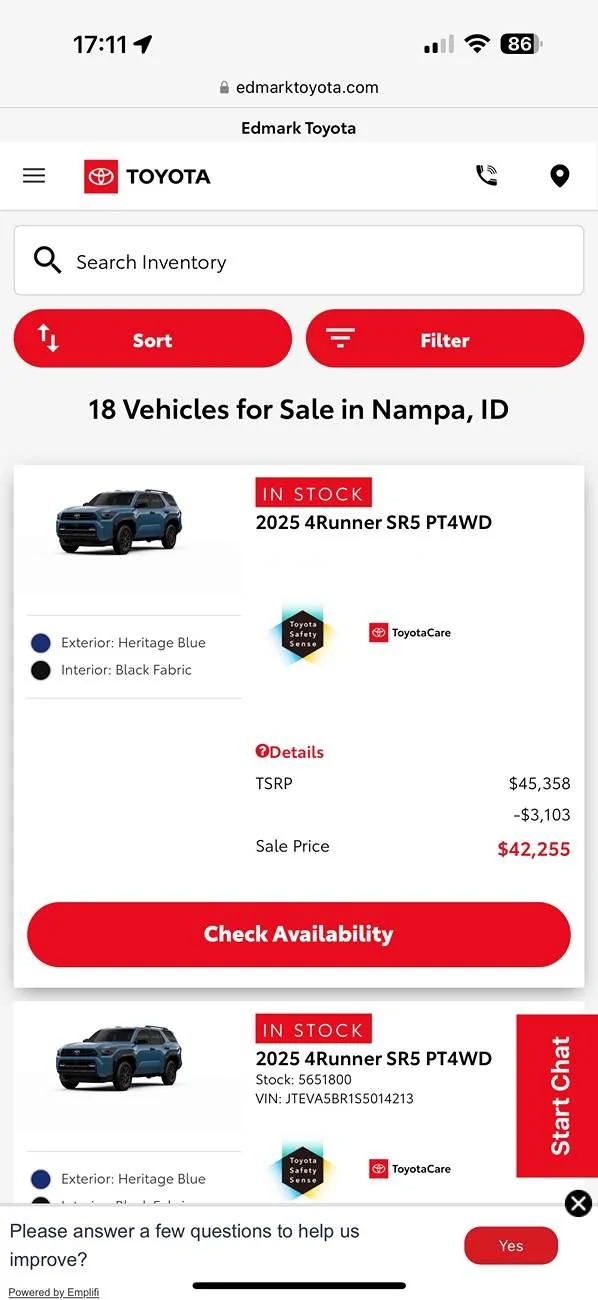 2025 4runner 6th gen Anyone Else Seeing 2025 4Runners With Discounts Already? IMG_0933