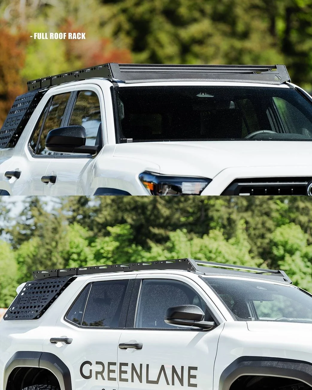2025 4runner 6th gen Greenlane Offroad Aftermarket Parts for 2025+ 4Runner 6th Gen: roof rack, sliders, recovery points, skid plates, molle side panel, ditch light bracket Greenlane Offroad Roof Rack 2025 4runner 6th gen