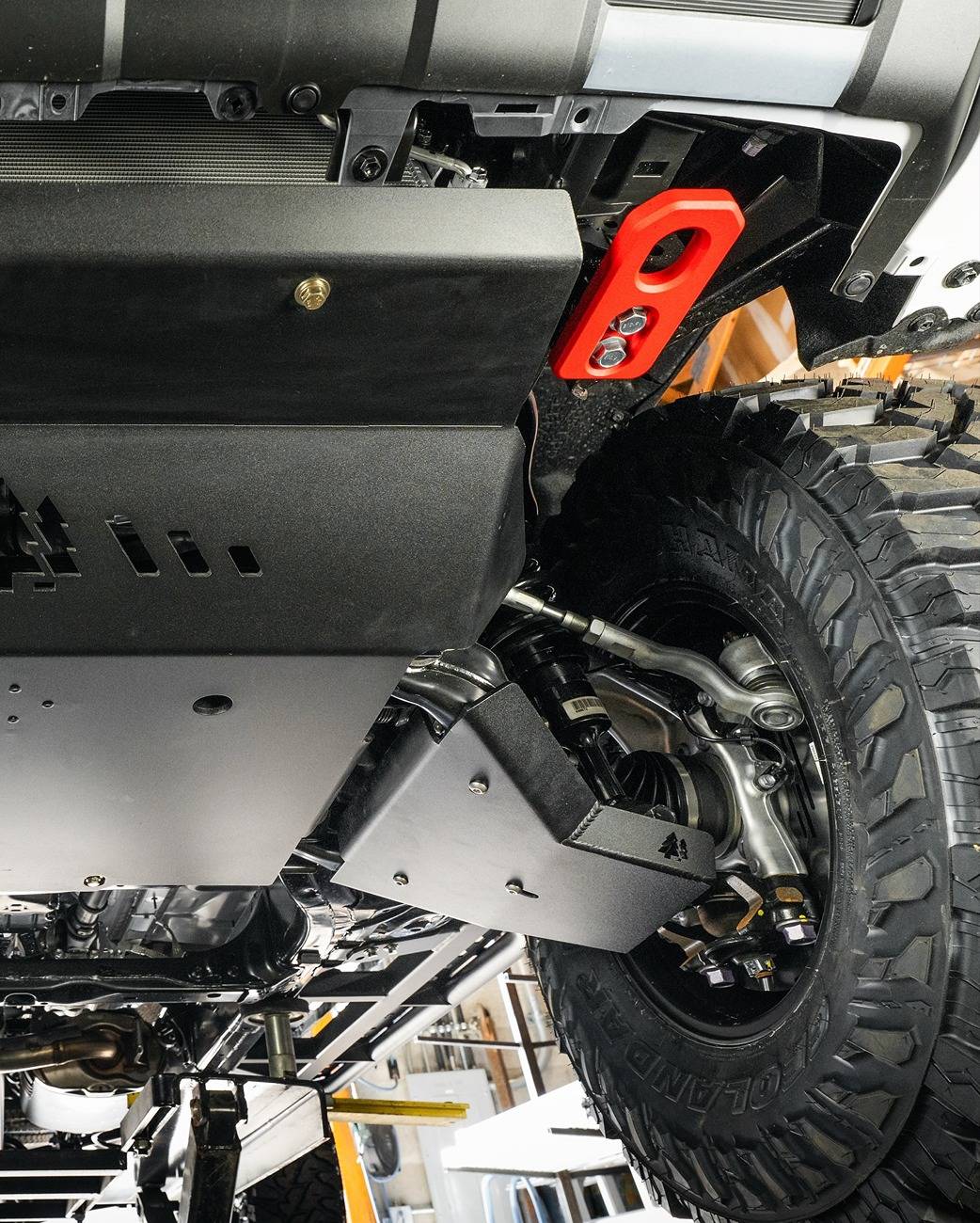 2025 4runner 6th gen Greenlane Offroad Aftermarket Parts for 2025+ 4Runner 6th Gen: roof rack, sliders, recovery points, skid plates, molle side panel, ditch light bracket Greenlane Offroad recovery points, skid plates, lower control arm skids.jpg 1