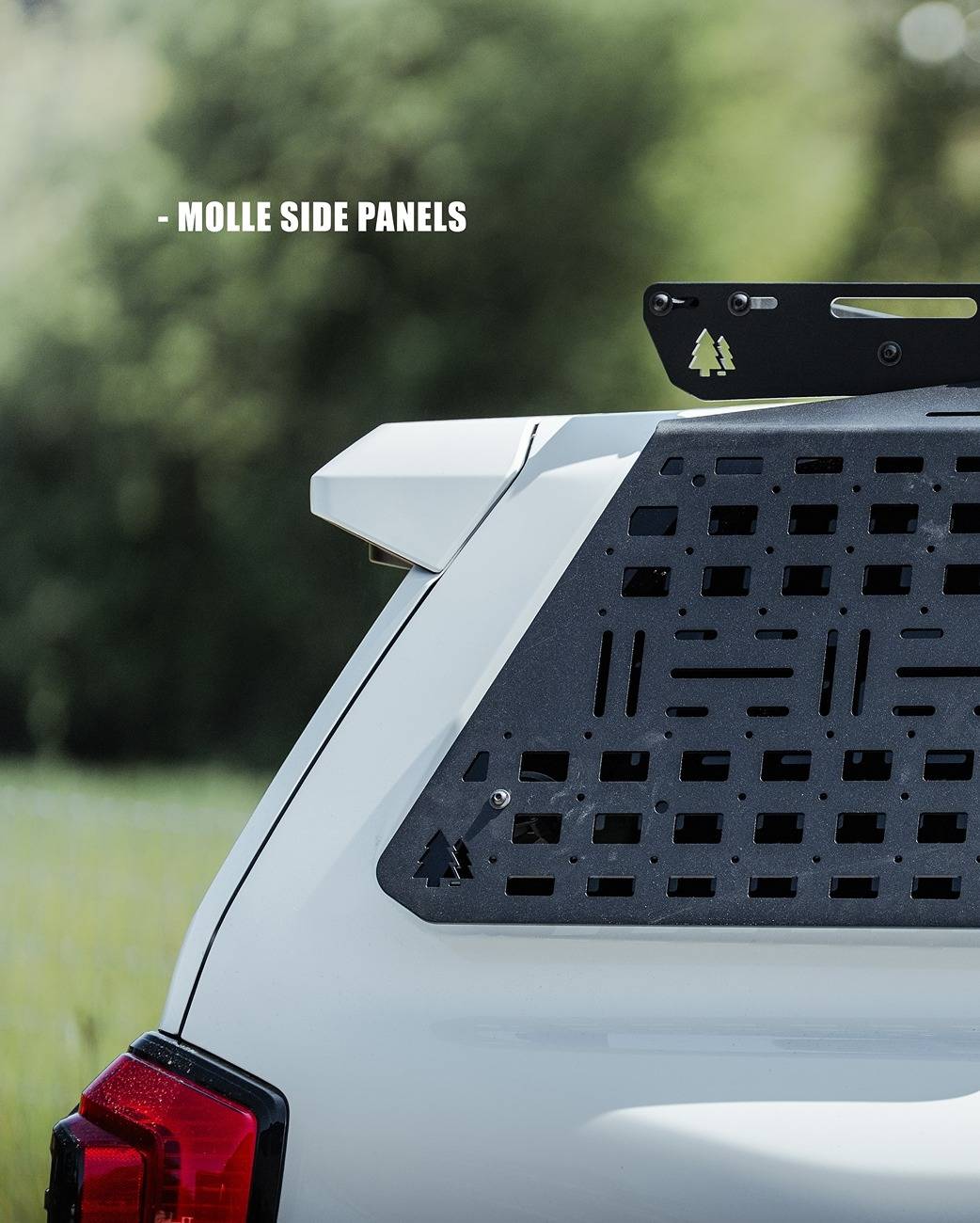 2025 4runner 6th gen Greenlane Offroad Aftermarket Parts for 2025+ 4Runner 6th Gen: roof rack, sliders, recovery points, skid plates, molle side panel, ditch light bracket Greenlane Offroad molle side panels 2025 4runner 6th gen