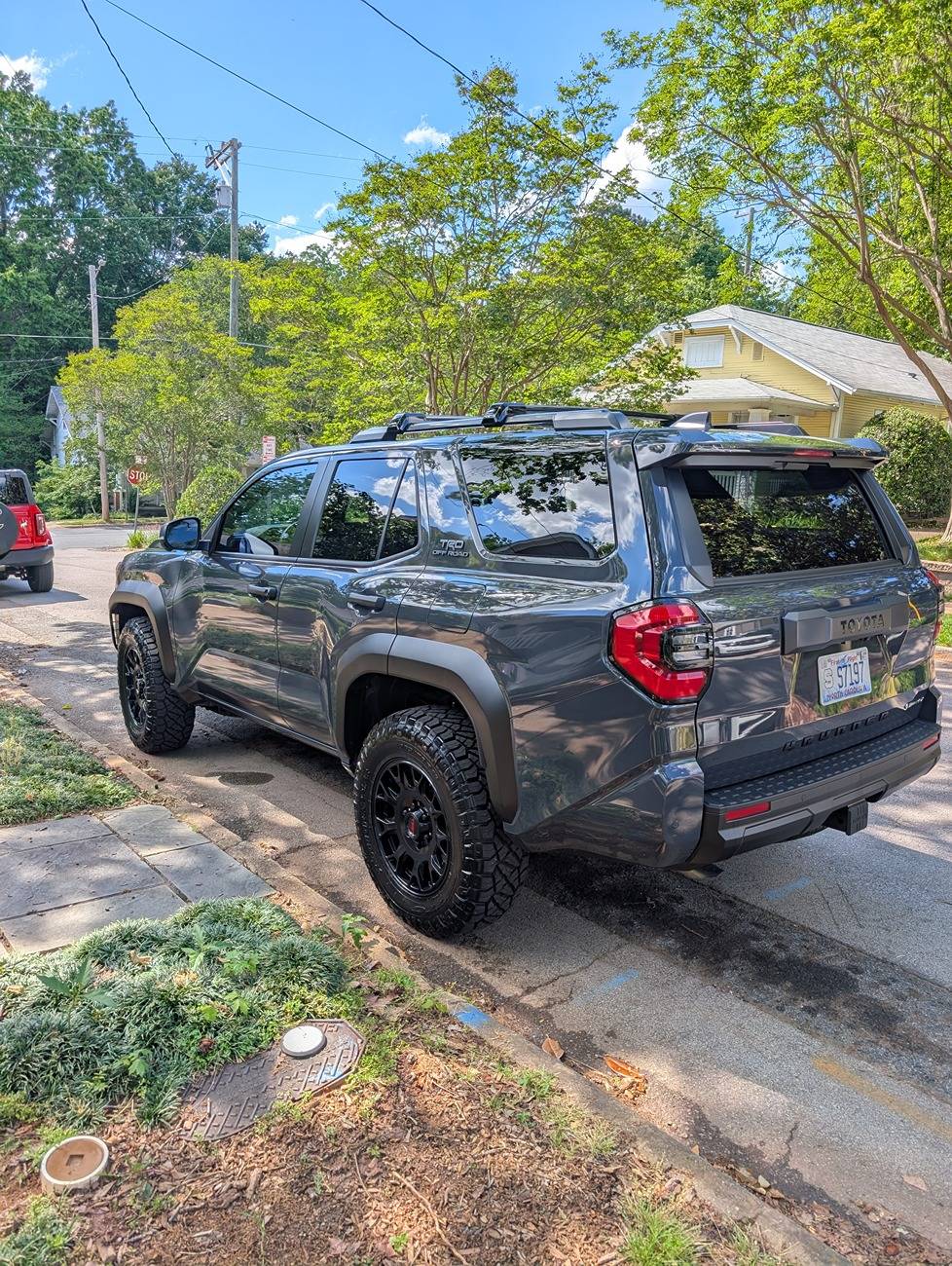 2025 4runner 6th gen Underground TRD ORP w/ Nitto Ridge Grapplers 265/70R18 on TRD Matte Black Wheels PXL_20250506_194301881