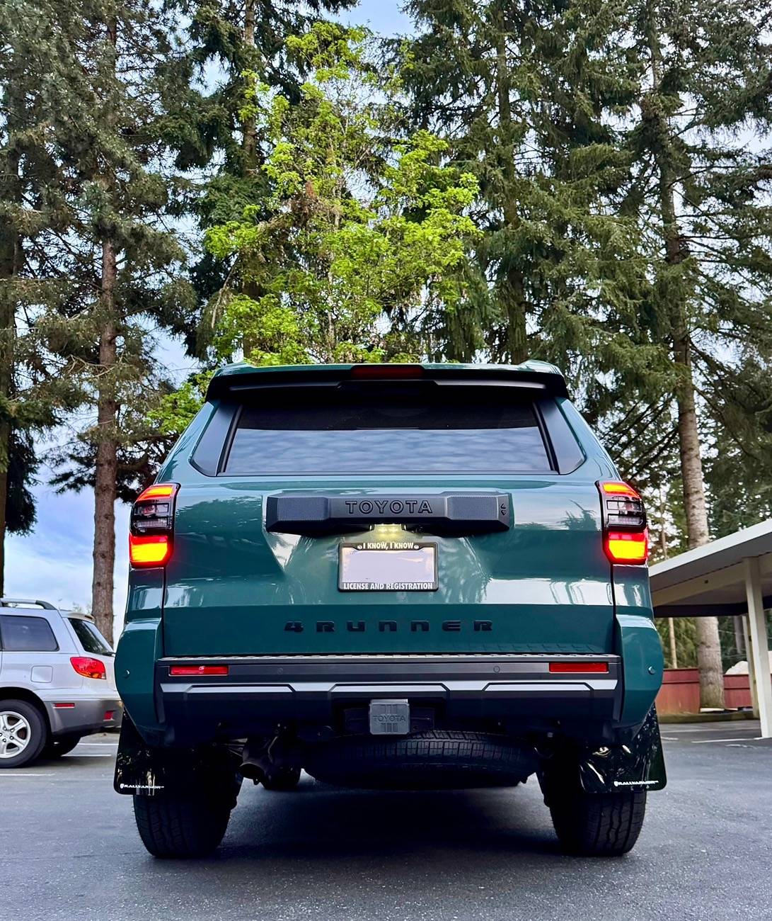 2025 4runner 6th gen Rally Armor Mud Flaps (white letters) installed on Everest TRD-Off-Road IMG_1658