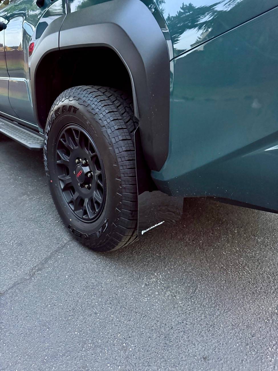 2025 4runner 6th gen Rally Armor Mud Flaps (white letters) installed on Everest TRD-Off-Road IMG_1659