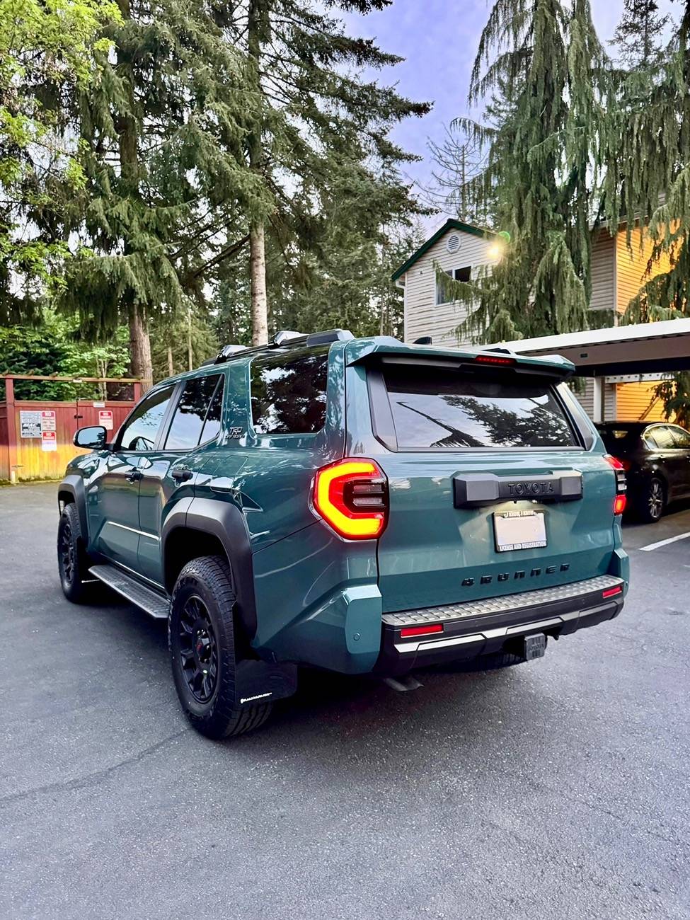 2025 4runner 6th gen Rally Armor Mud Flaps (white letters) installed on Everest TRD-Off-Road IMG_1655
