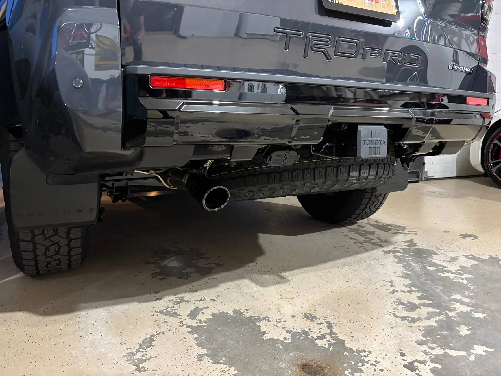 2025 Toyota 4runner Black Exhaust Tip Installed on TRD Pro IMG_9129