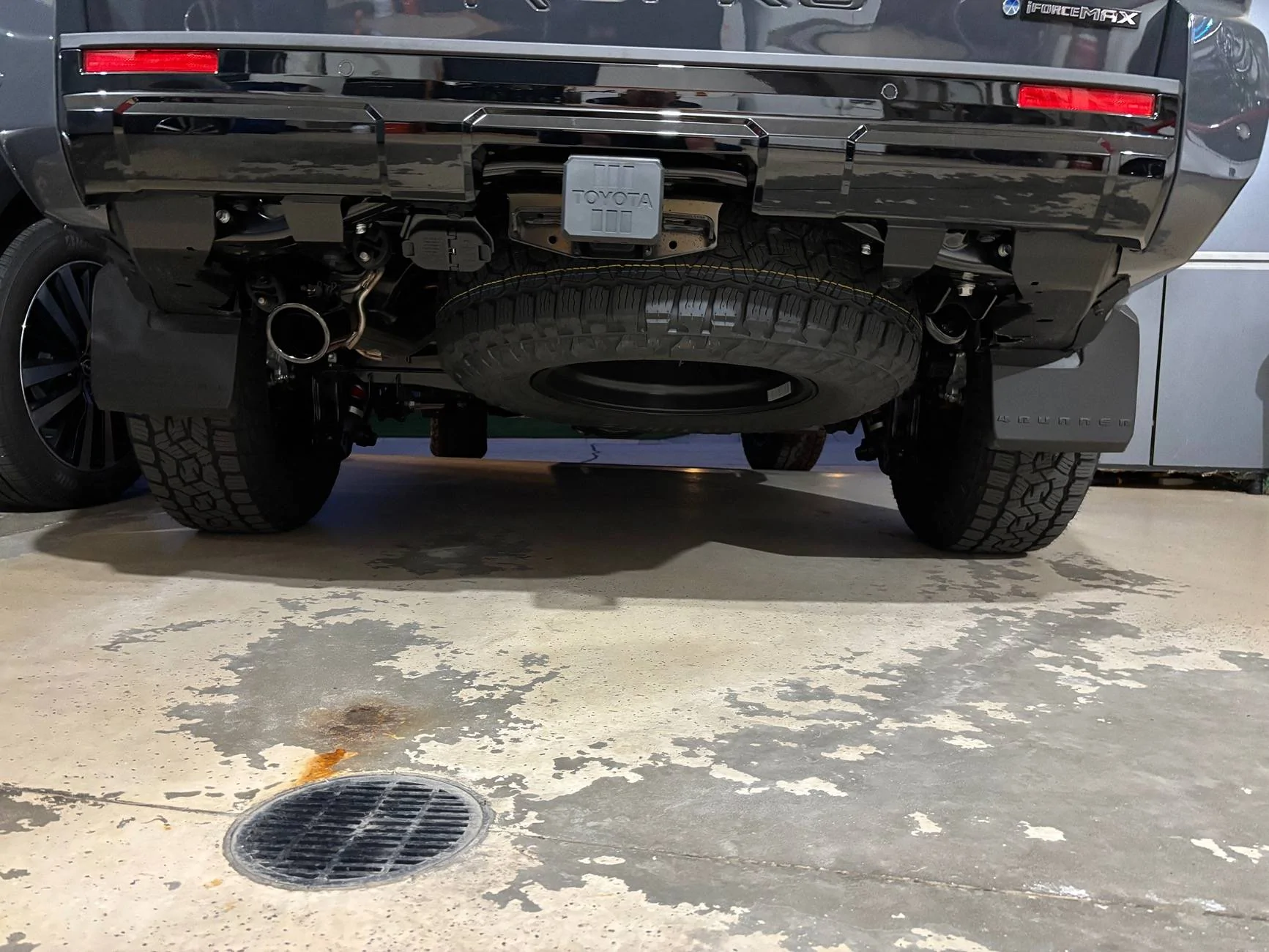 2025 Toyota 4runner Black Exhaust Tip Installed on TRD Pro IMG_9128