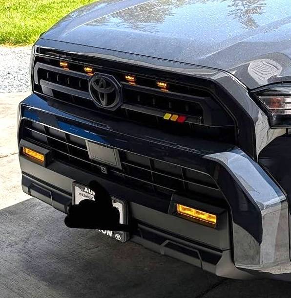 2025 Toyota 4runner Raptor Lights installed on 6th Gen 4Runner grille [DIY video added] raptor lights 6th gen 4runner grille