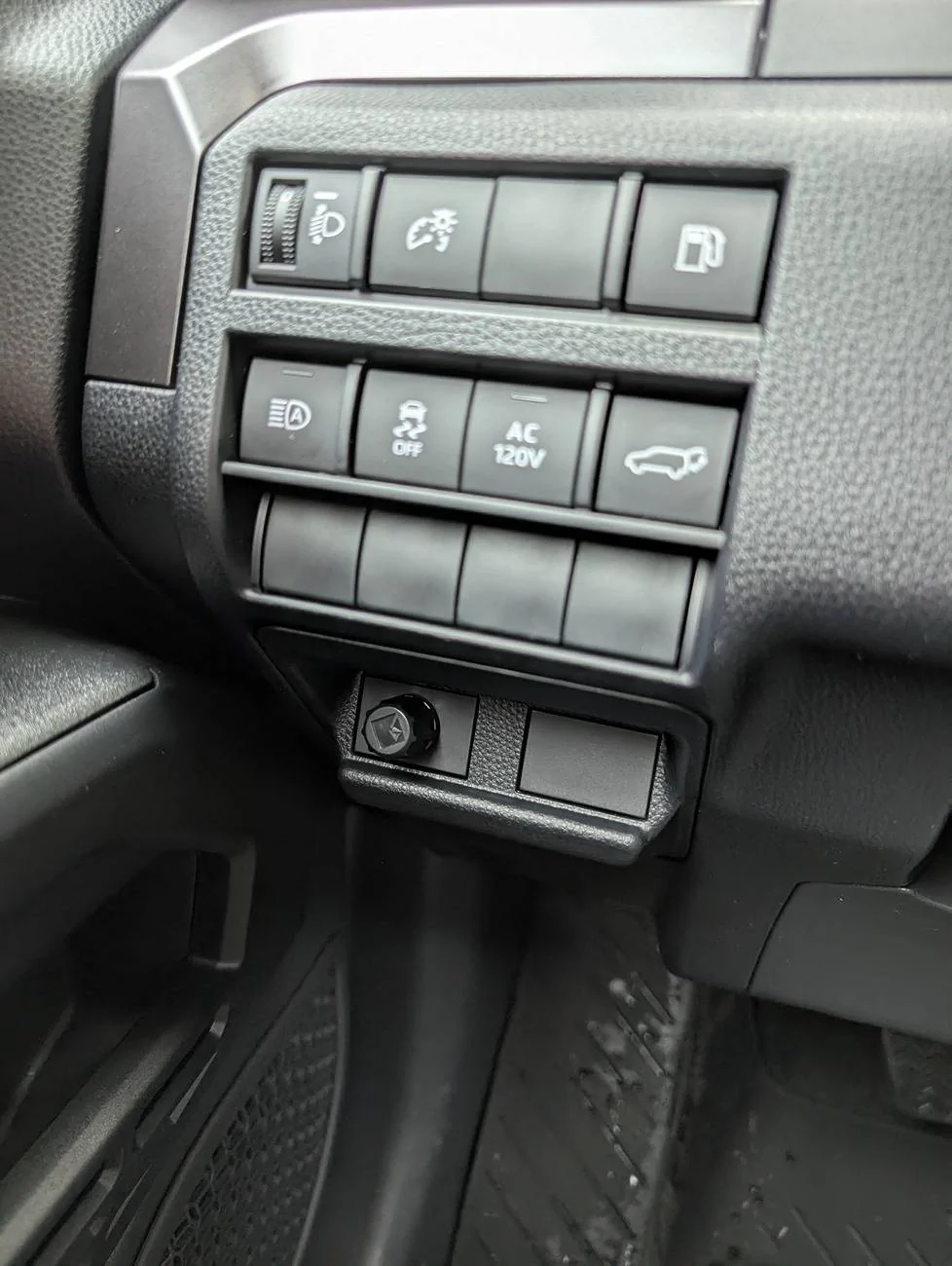 2025 Toyota 4runner Aftermarket Subwoofer & Sub Amp installed (w/ removable subwoofer enclosure box) PXL_20250512_184710671
