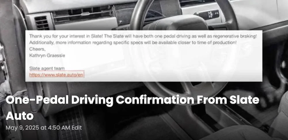 2025 4runner 6th gen SLATE Truck revealed as modular SUV & pickup. Priced under $20K after incentive one-pedal-driving-slate-truck-jpg-jpg