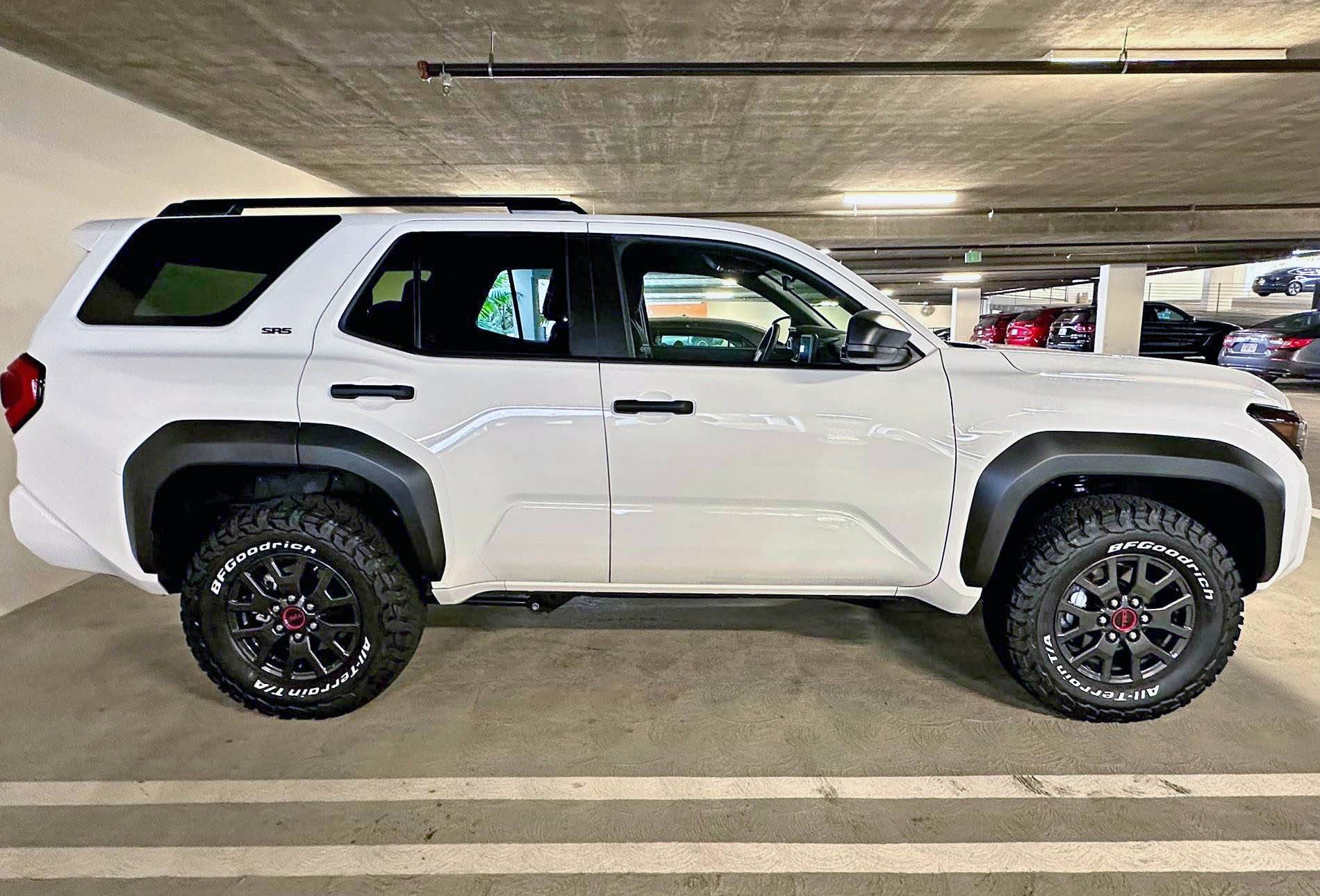 2025 Toyota 4runner BF Goodrich KO3 (265/70R17) w/ raised white letters installed on my SR5 IMG_7150