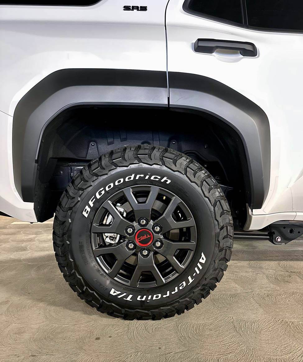 2025 Toyota 4runner BF Goodrich KO3 (265/70R17) w/ raised white letters installed on my SR5 IMG_7155