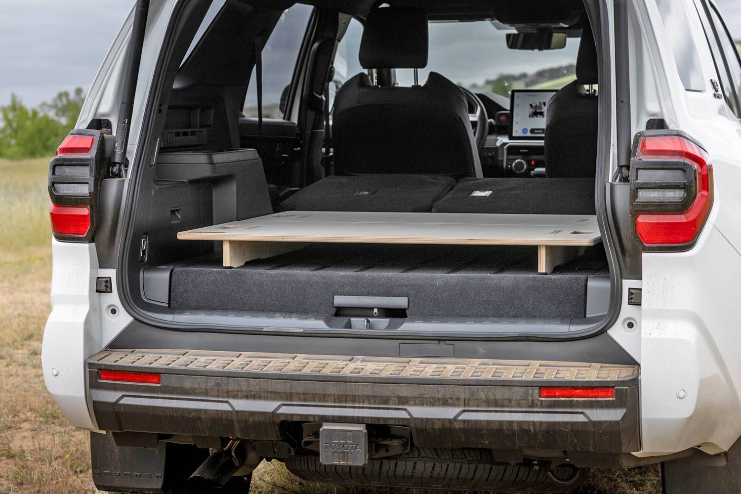 2025 4runner 6th gen BamBed Sleeping Platform Installed - Photos & Review (non-hybrid & hybrid 4Rrunners) bambed sleep bed platform 4runner hybrid ifroce max cargo area1