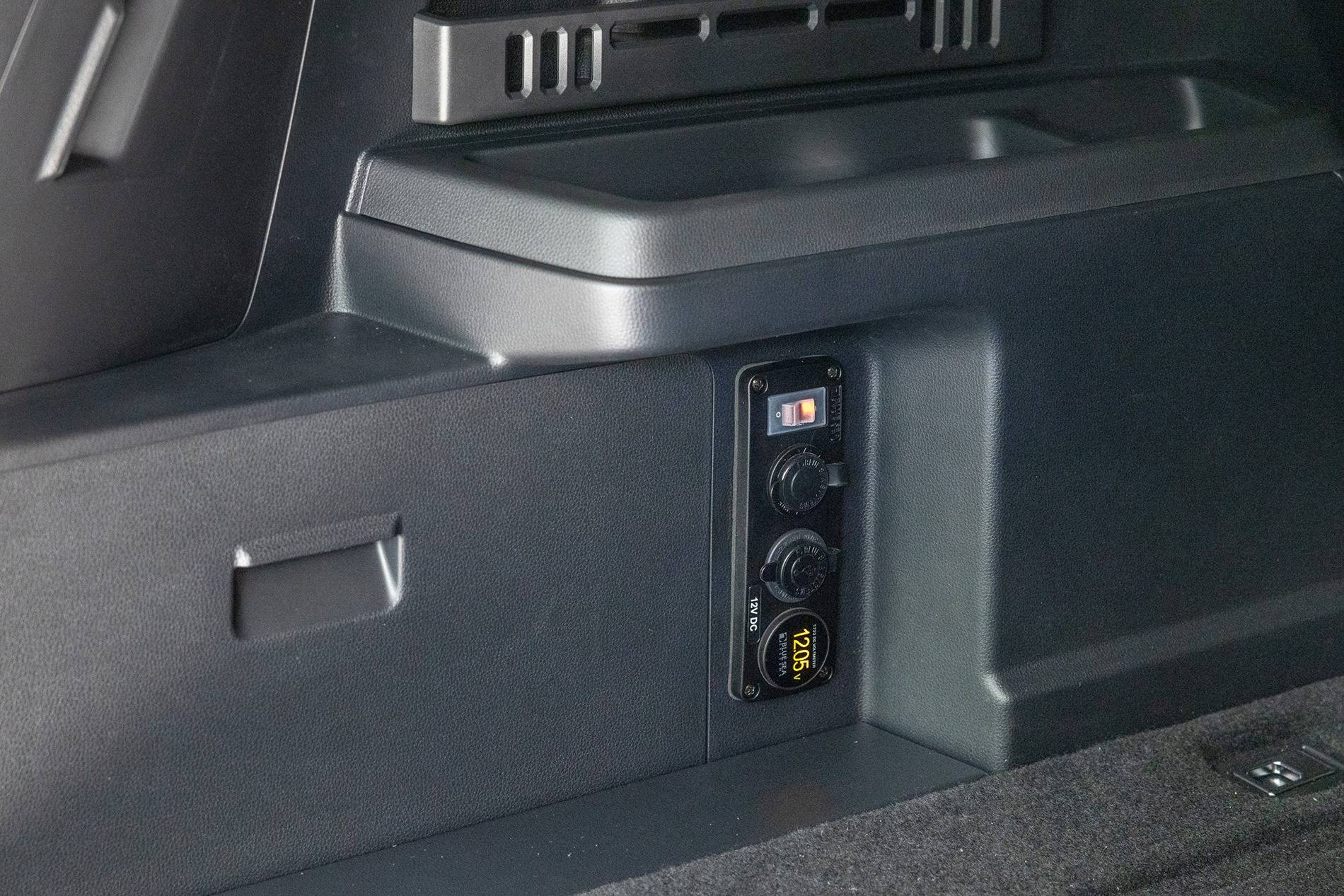 2025 Toyota 4runner Blue Sea Systems 12v Power Panel install in ORP Hybrid _W0A4842
