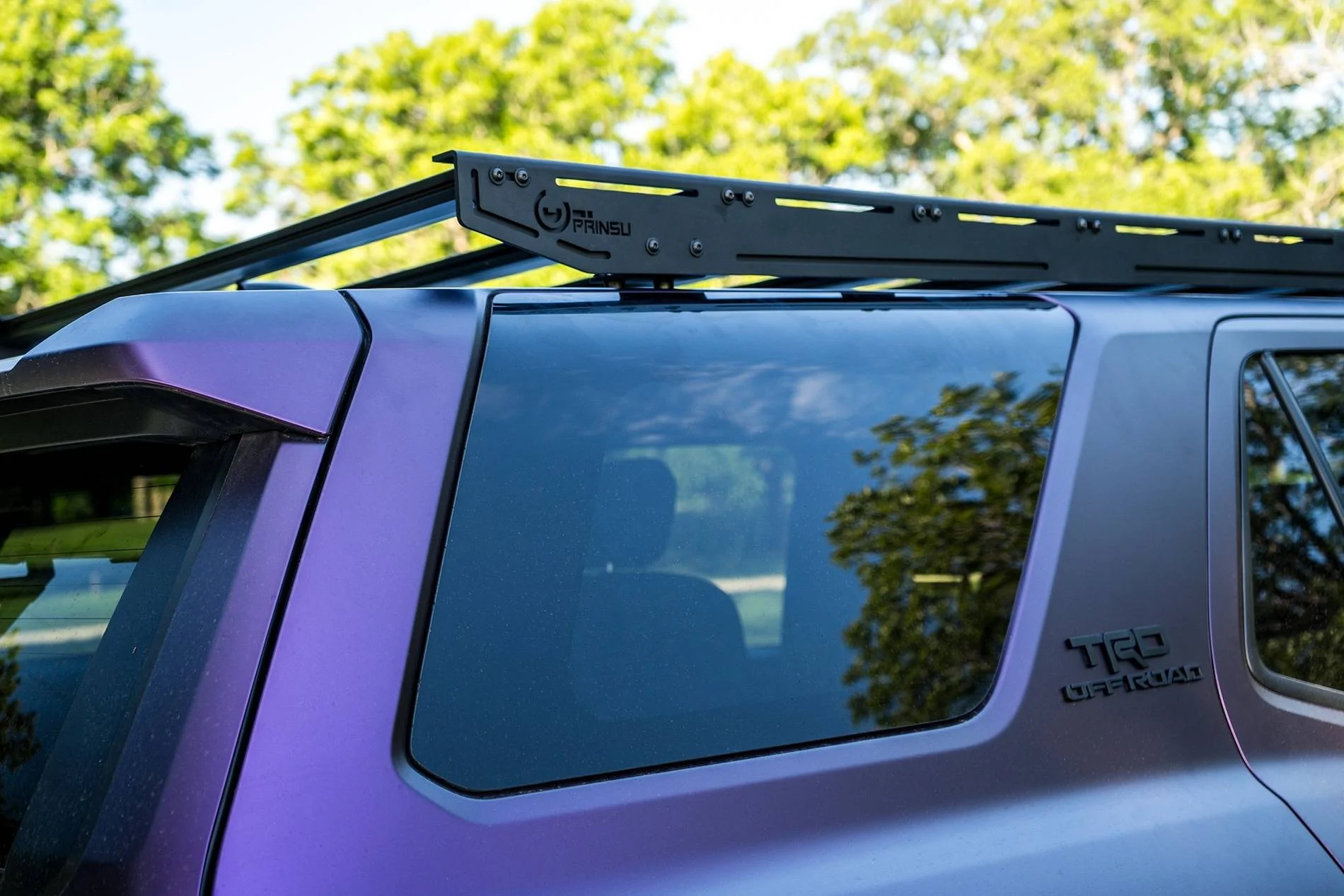 2025 4runner 6th gen Matte purple wrap, 285/70R17 Wildpeak AT4W + 17x8.5 Nomad Convoy Wheels +0 Offset, Prinsu roof rack & ladder 2025 4Runner 6th gen KPMF wrap Matte purple  285:70R17 Wildpeak AT4W + 17x8.5 Nomad Convoy Wh