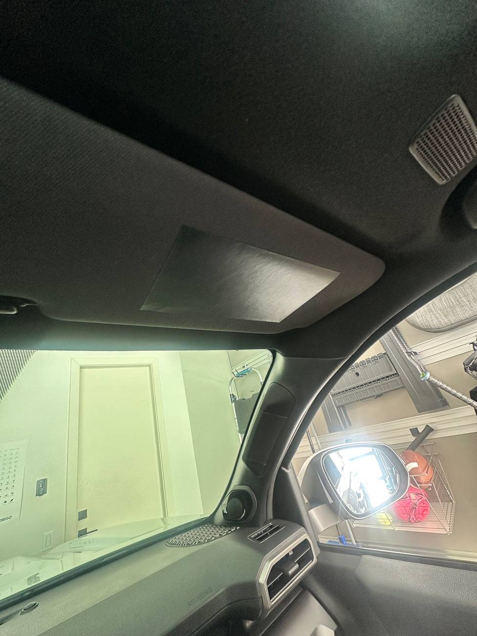 2025 4runner 6th gen Removing Visor Warning Stickers? IMG_9043