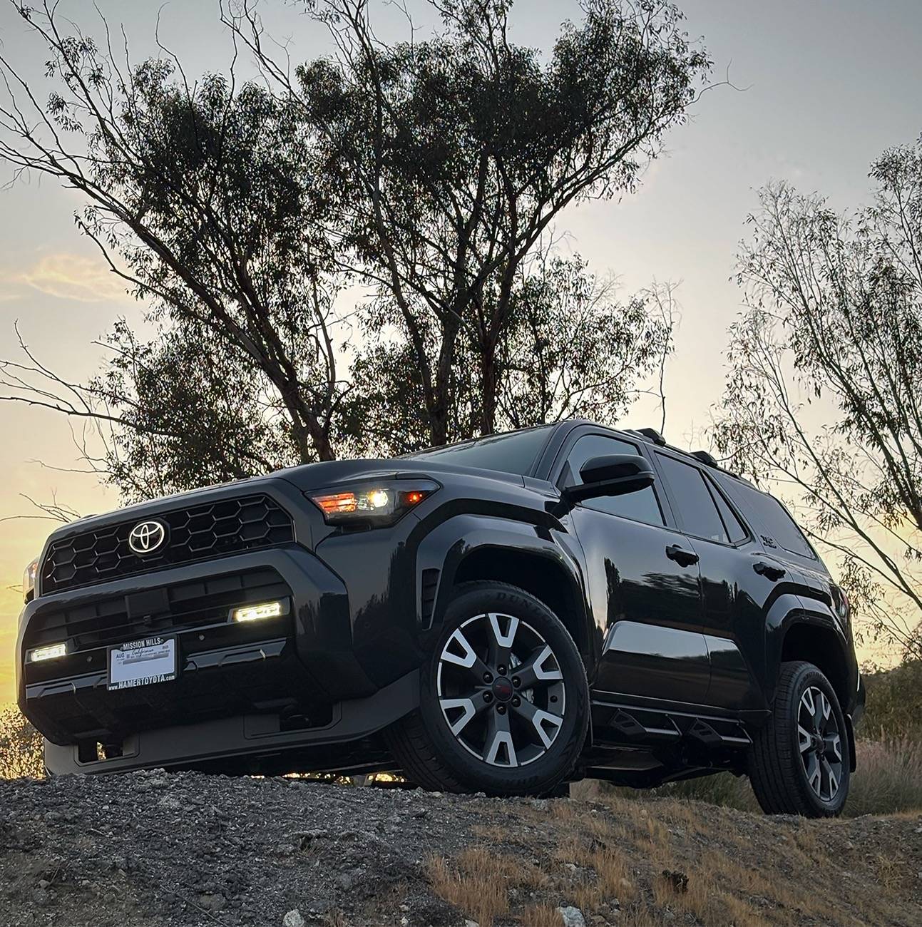 2025 4runner 6th gen Illuminated Front Emblem - Dark Chrome Toyota Grille Logo (photos) Illuminated Logo 5