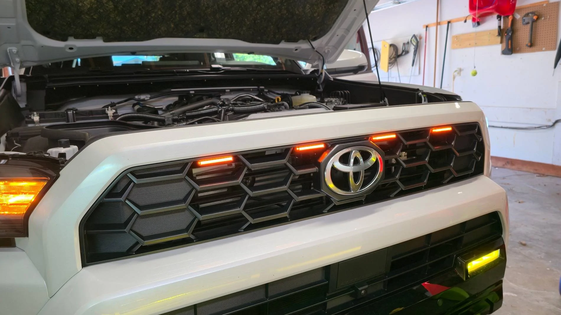 2025 4runner 6th gen Raptor Lights installed on 6th Gen 4Runner grille [DIY video added] 20250517_090315