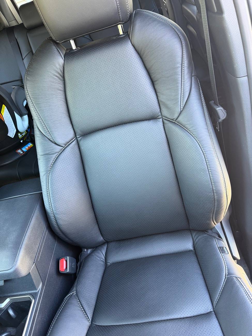 2025 4runner 6th gen Katzkin Black Perforated Leather Seat Covers & Seat Heaters installed in SR5 IMG_0401