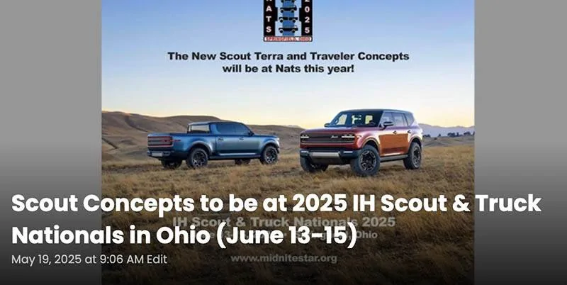 2025 4runner 6th gen Scout EV Pickup & SUV debut w/ Gas Range Extender, 4x4, BOF, Lockers, Sway Bar Disconnect -- All Specs, Wallpapers, Video Screenshot 2025-05-19 at 9.38.59 AM