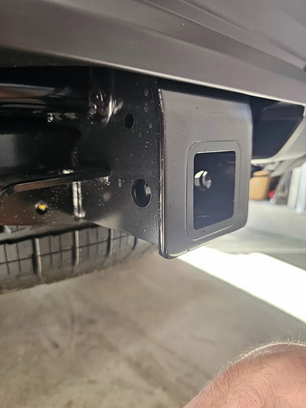 2025 4runner 6th gen One up bike rack and rear receiever issues 20250519_165023