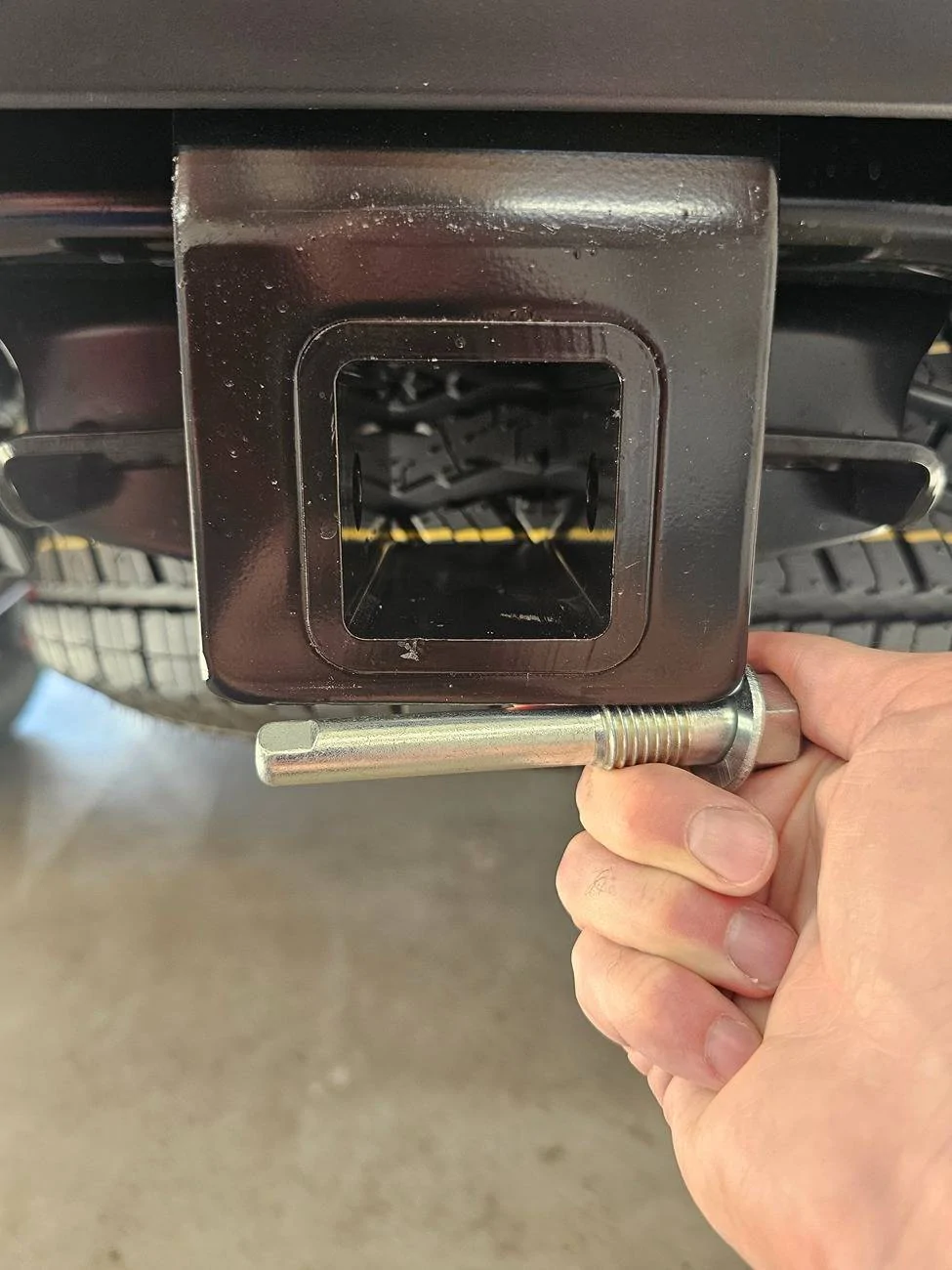 2025 4runner 6th gen One up bike rack and rear receiever issues 20250519_165016