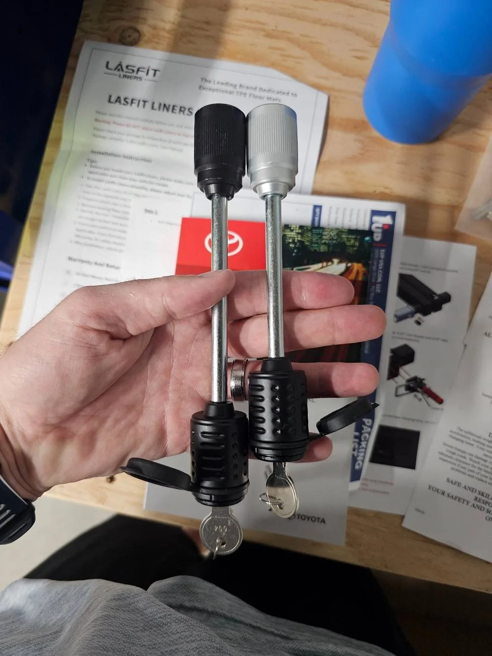 2025 4runner 6th gen One up bike rack and rear receiever issues 20250519_204040