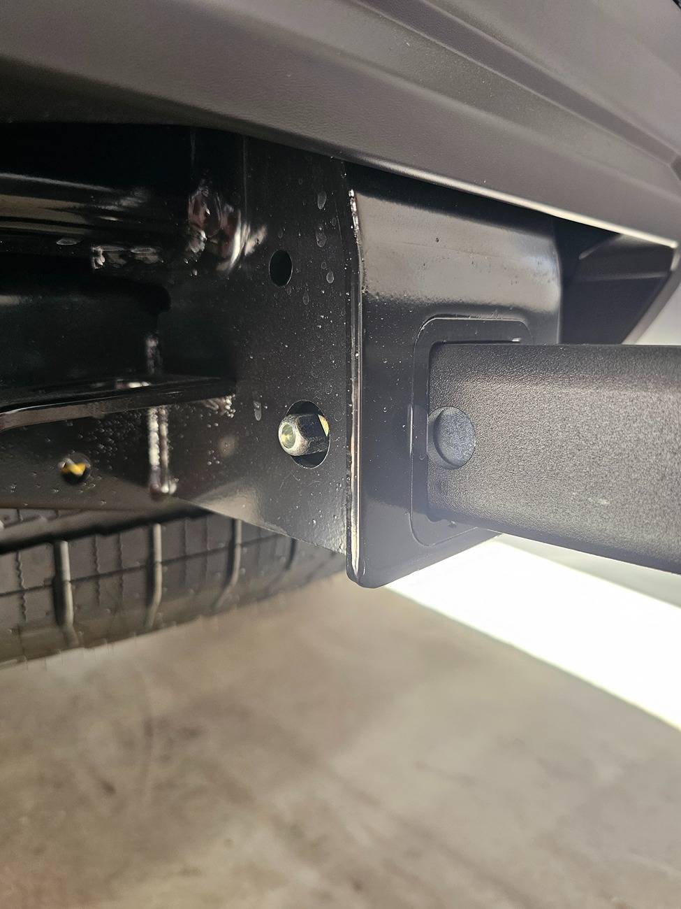 2025 4runner 6th gen One up bike rack and rear receiever issues 20250519_163141