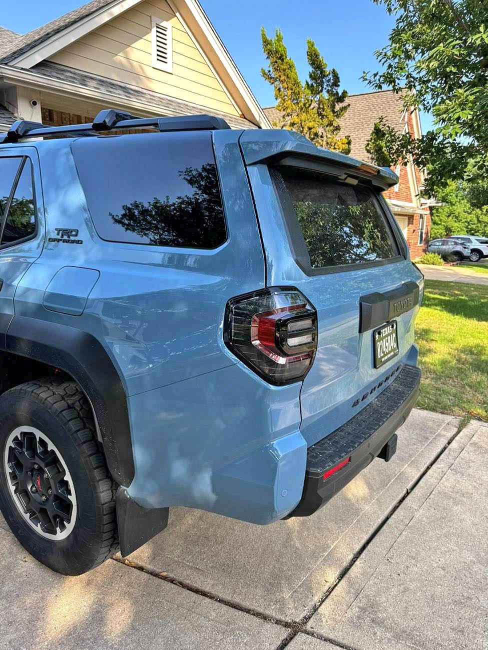 2025 4runner 6th gen Premium Tail Lights Installed on Heritage Blue ORP IMG_9060