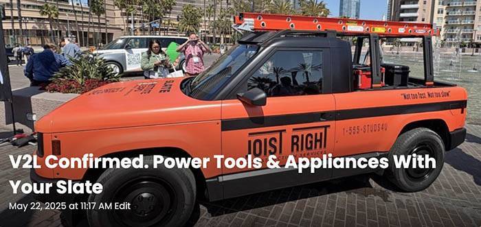 2025 4runner 6th gen SLATE Truck revealed as modular SUV & pickup. Priced under $20K after incentive v2l-slate-truck-