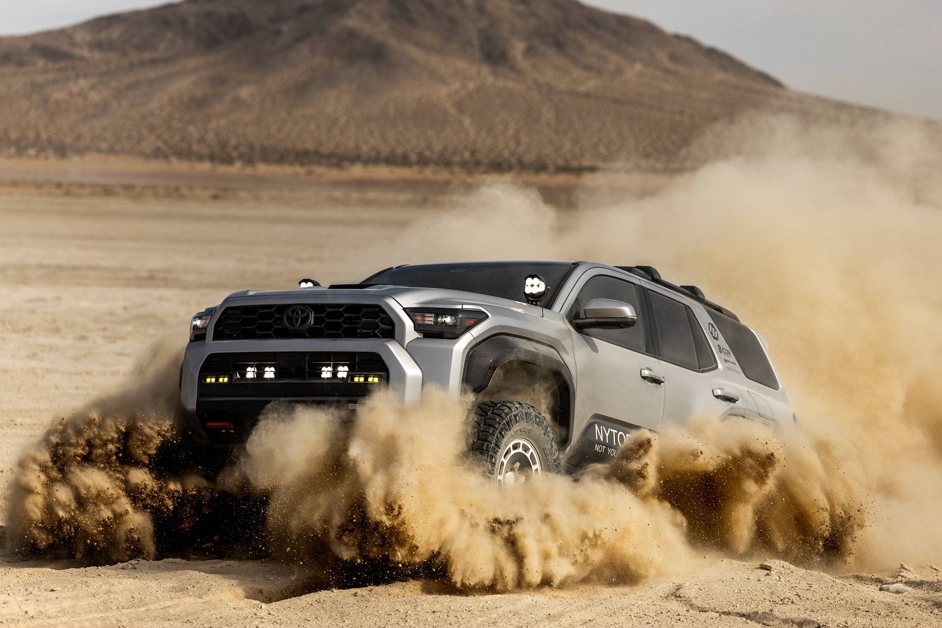 2025 4runner 6th gen NYTOP 2025 4Runner 6th Gen Build Render: White Wheels, Carbon Fenders, Front Bumper, Rear Recovery Hooks BAJADESIGNS_NYTOP-6716